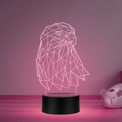 Eagle Led Night Lamp with Multicolored Light for Hoom Decor Lamp